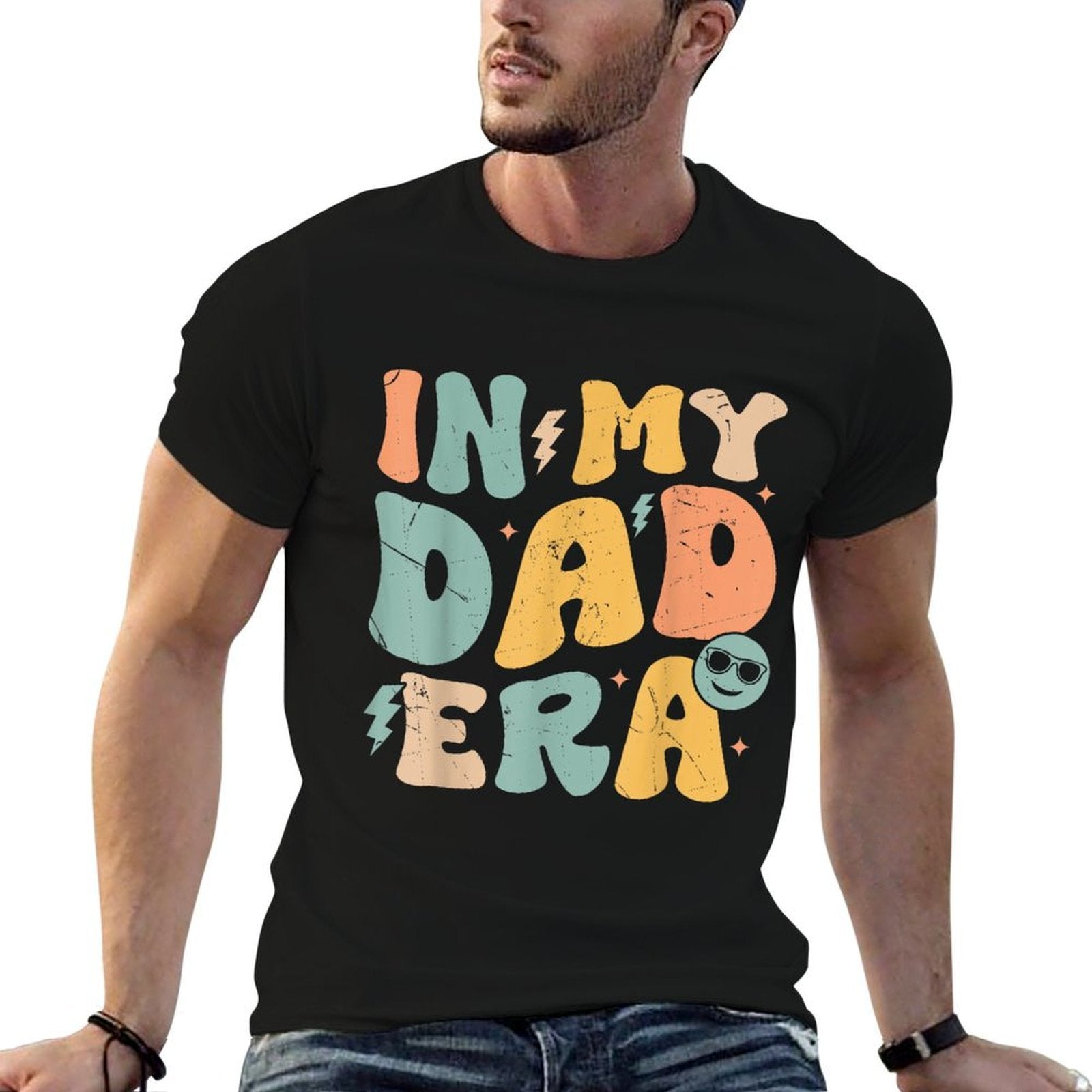 In My Dad Era Groovy Funny Father's Day Relaxed Fit Tee