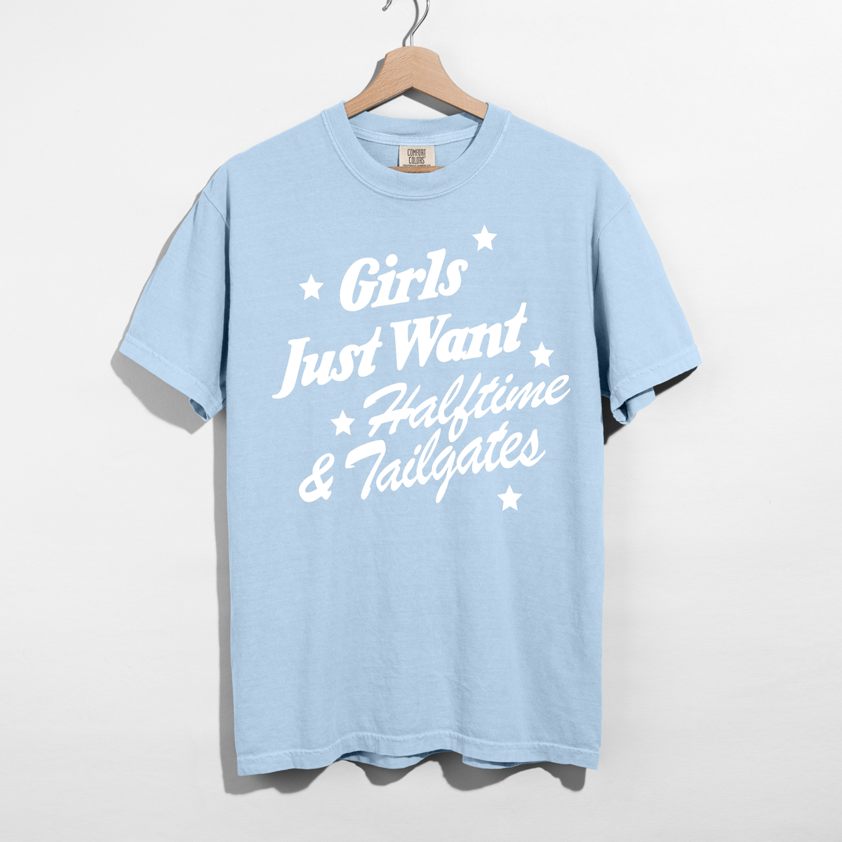 Girls Just Want Halftime & Tailgates Graphic Tee | Football Game Day Shirt