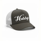 Embroidered Hubby Trucker Hat – Mesh Cap for Wedding or Anniversary
