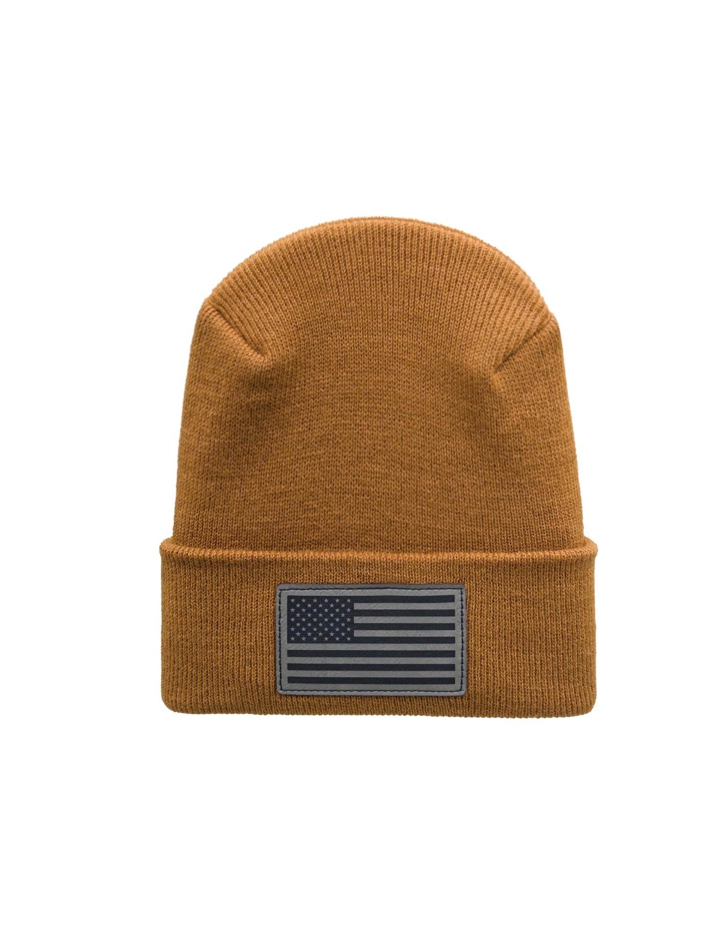 Haakwear American Flag Beanie – H Stitch Knit Cuffed USA Made