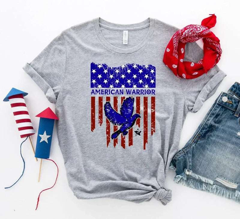American Warrior T-Shirt – Premium Ring-Spun Cotton Patriotic Tee