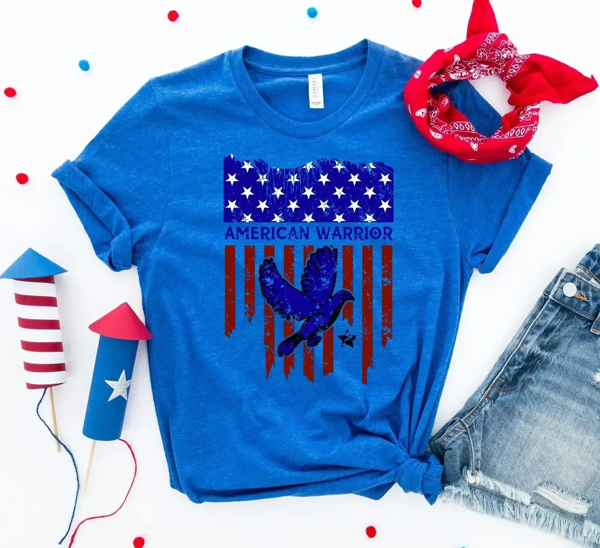 American Warrior T-Shirt – Premium Ring-Spun Cotton Patriotic Tee