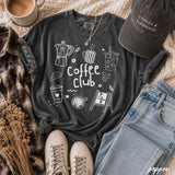 Coffee Club Doodle Tee *16 Colors (S-3X) SC