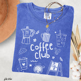 Coffee Club Doodle Tee *16 Colors (S-3X) SC