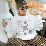 Coffee Club Doodle Sweatshirt *10 Colors (S-3X)