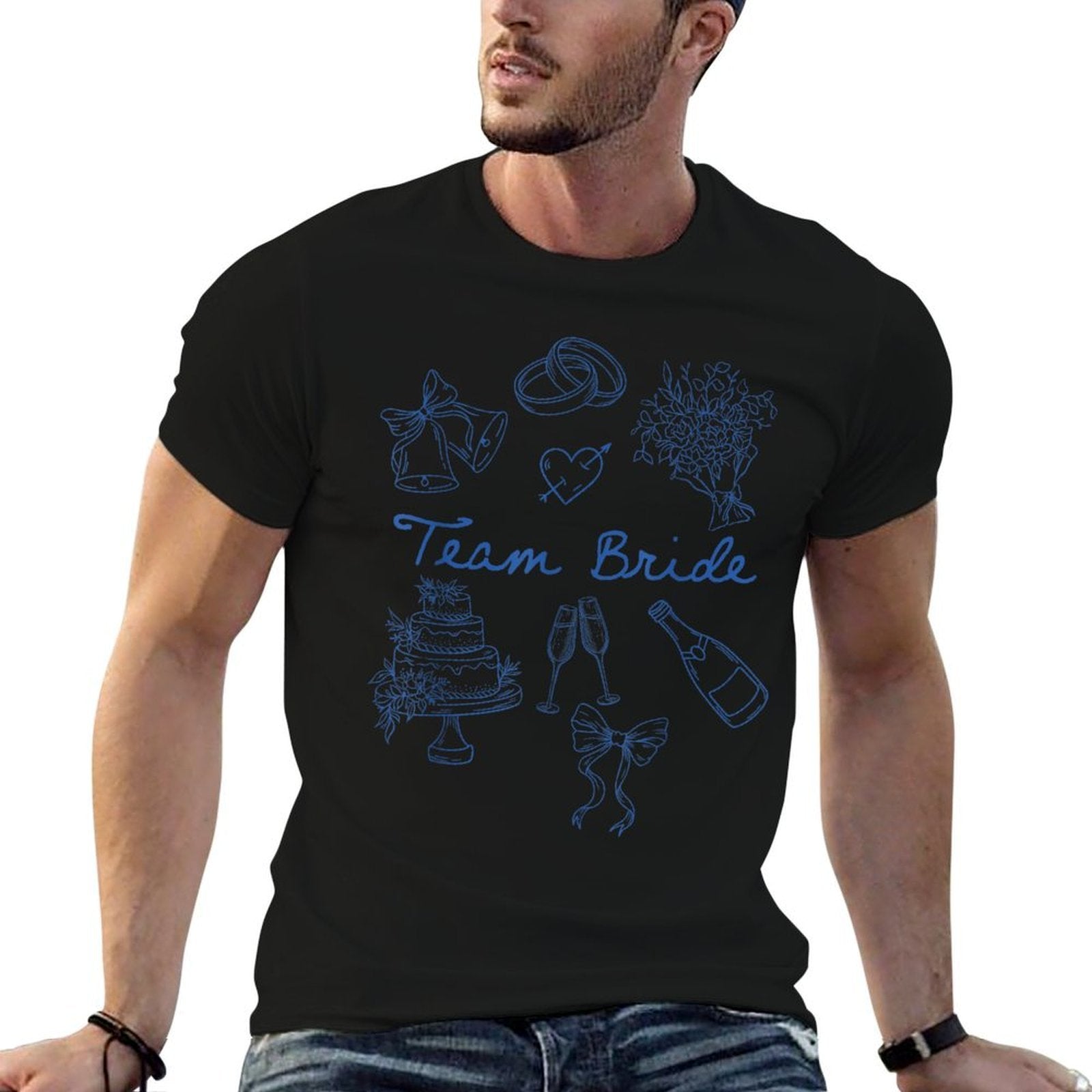 Team Bride Bridesmaid Bow Bachelorette Party Tee – Wedding Shirt