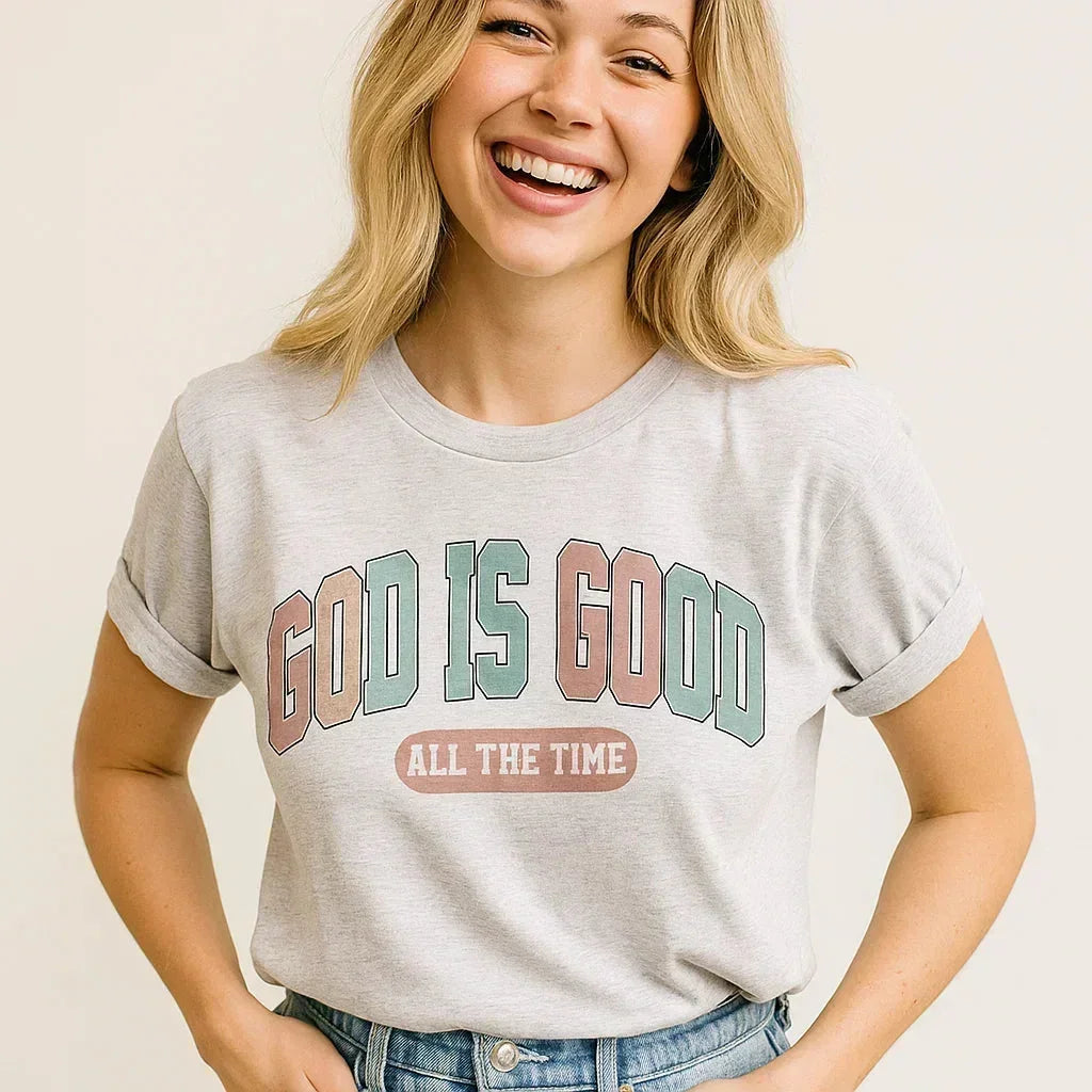 God Is Good Graphic T-Shirt – Soft Bella Canvas Faith Tee