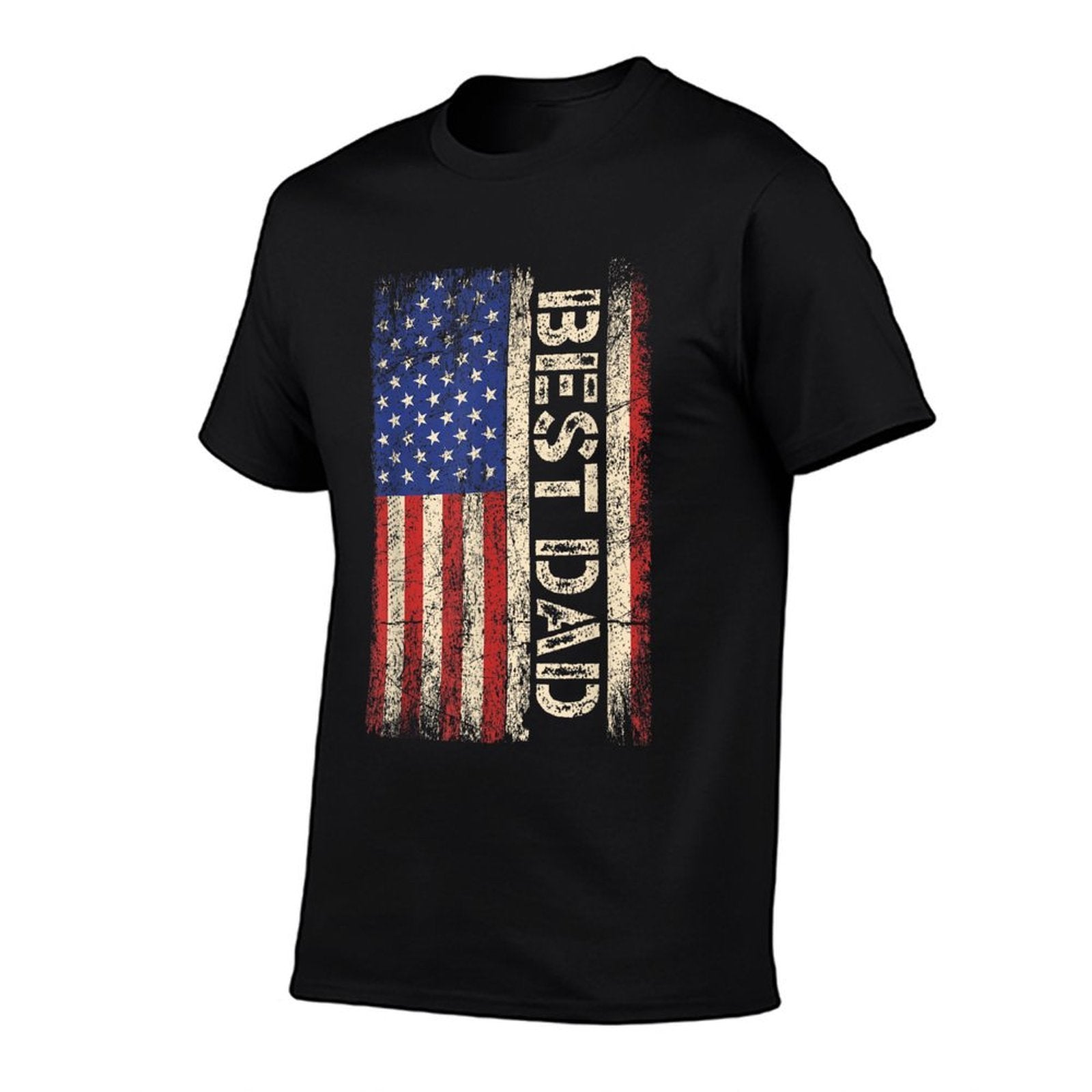 Best Dad Ever American Flag Father's Day Breathable T-Shirt
