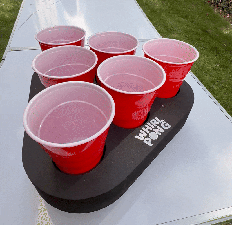 Whirl Pong™ - The Spinning Cup Pong Game (Set of 2)