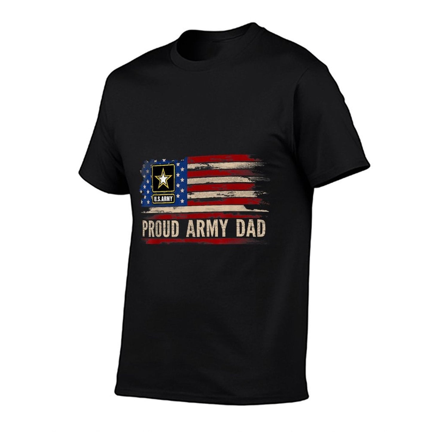 Vintage Proud Army Dad American Veteran Gift Summer Tee