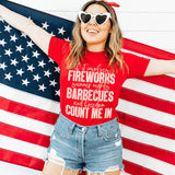 Fireworks Summer Nights BBQs & Freedom Graphic Tee – 4th of July