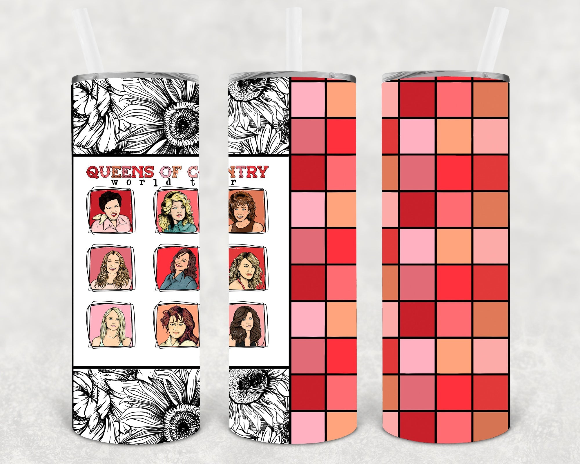 Queens of Country 20 oz Insulated Skinny Tumbler