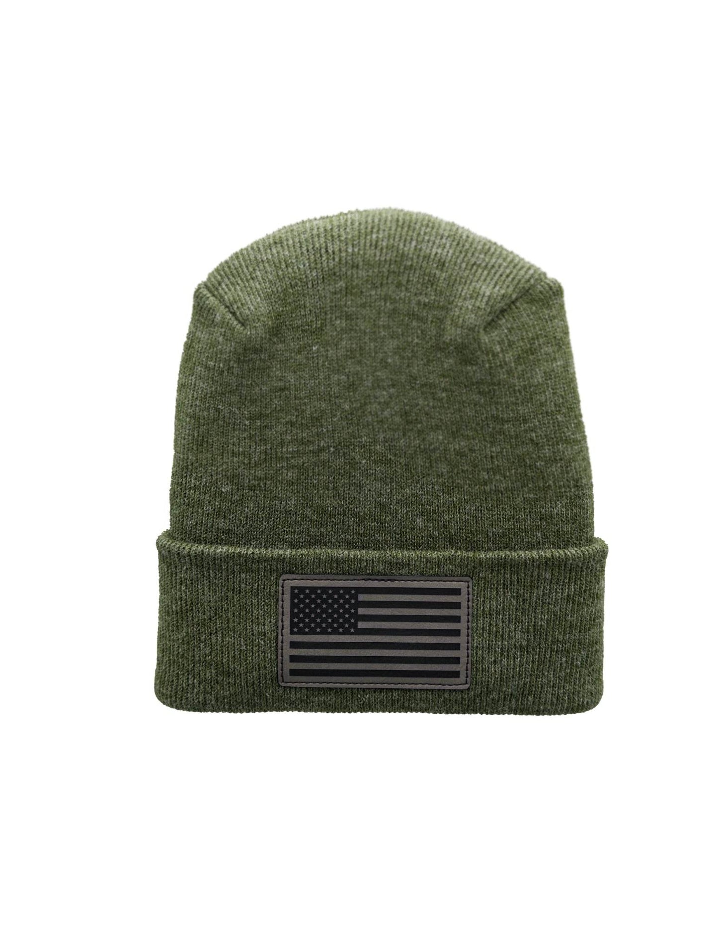 Haakwear American Flag Beanie – H Stitch Knit Cuffed USA Made