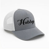 Embroidered Hubby Trucker Hat – Mesh Cap for Wedding or Anniversary
