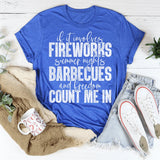 Fireworks Summer Nights BBQs & Freedom Graphic Tee – 4th of July