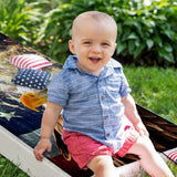 Eagle Flag Fireworks - Cornhole Board Wrap - Set of 2
