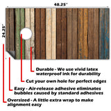 Wood Panels - Cornhole Board Wrap - Set of 2