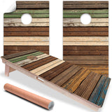 Wood Panels - Cornhole Board Wrap - Set of 2