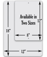 Cornhole Rules - Metal Sign