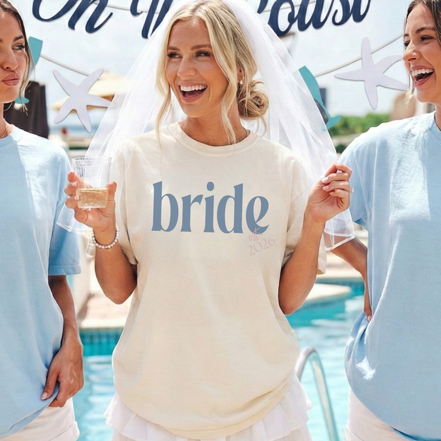Bride Est. 2026 Comfort Colors Tee – Bachelorette & Wedding Shirt