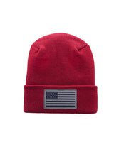 Haakwear American Flag Beanie – H Stitch Knit Cuffed USA Made
