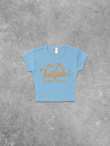 Underground Original Design: Meet Me at the Tailgate! (Orange) Micro-Ribbed Baby Tee