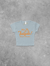 Underground Original Design: Meet Me at the Tailgate! (Orange) Micro-Ribbed Baby Tee