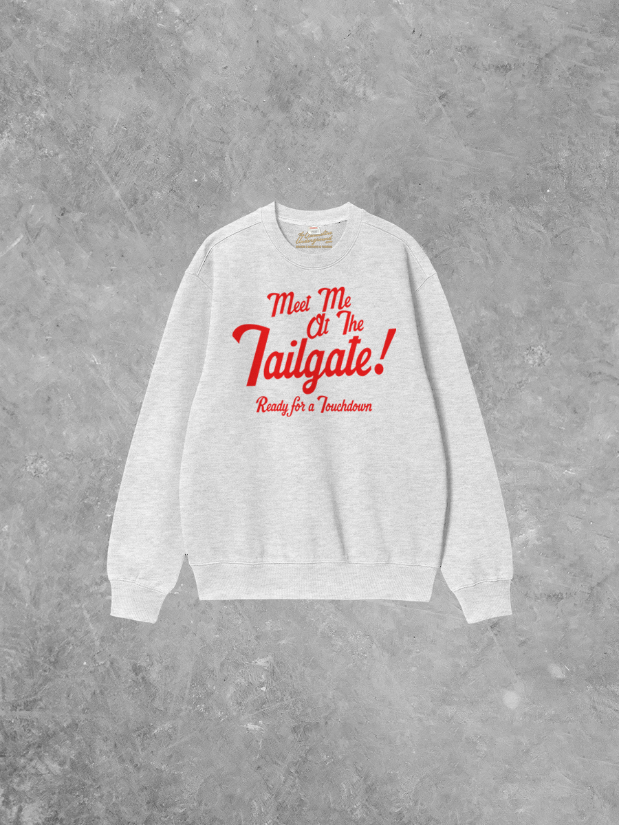 Underground Original Design: Meet Me at the Tailgate! Boxy Cotton Sweatshirt