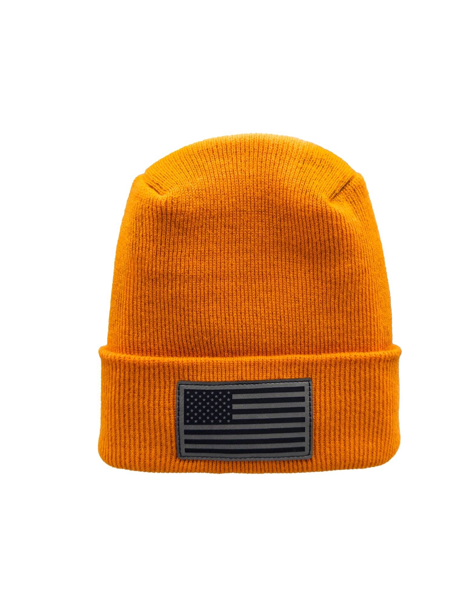 Haakwear American Flag Beanie – H Stitch Knit Cuffed USA Made