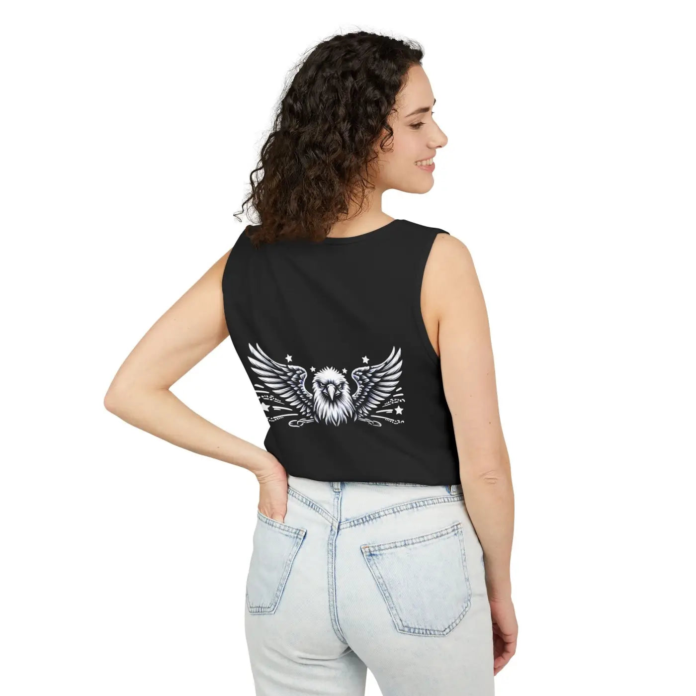 Patriotic Eagle Tank Top – True American Pride Cotton