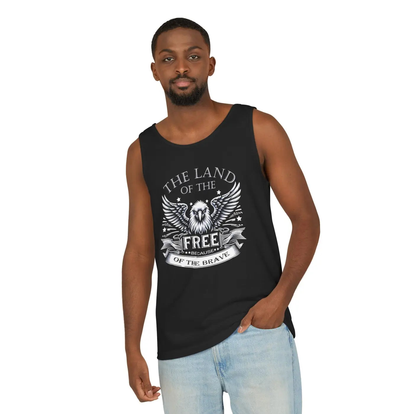 Patriotic Eagle Tank Top – True American Pride Cotton
