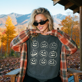 Vintage Jack-O'-Lantern Pumpkin Halloween Graphic Tee