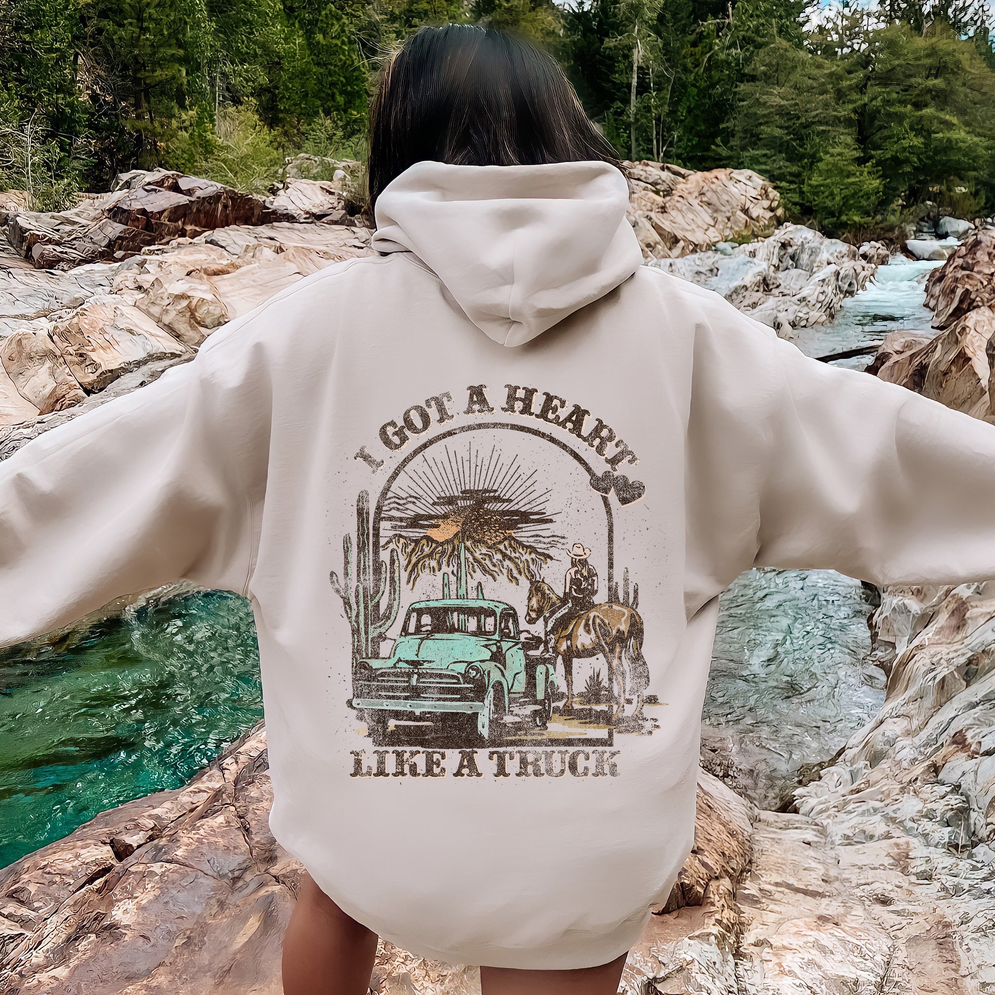 I Got a Heart Like a Truck Country Music Hoodie – Western