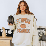 Pumpkin Season Crewneck Sweatshirt – Cozy Fall Graphic Pullover