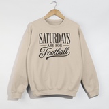 Saturdays Are For Football Graphic Sweatshirt | Cozy Football Season Crewneck for Women