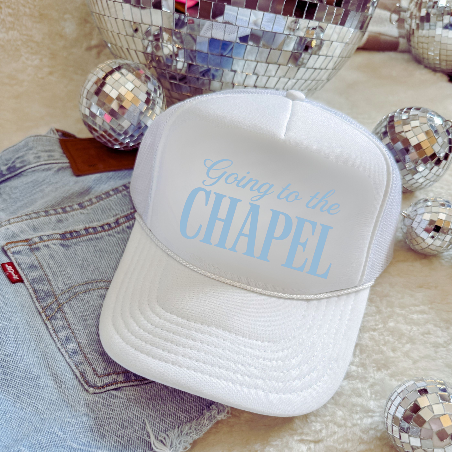 Going to the Chapel Foam Front Trucker Hat – Vintage Bride Hat