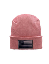 Haakwear American Flag Beanie – H Stitch Knit Cuffed USA Made